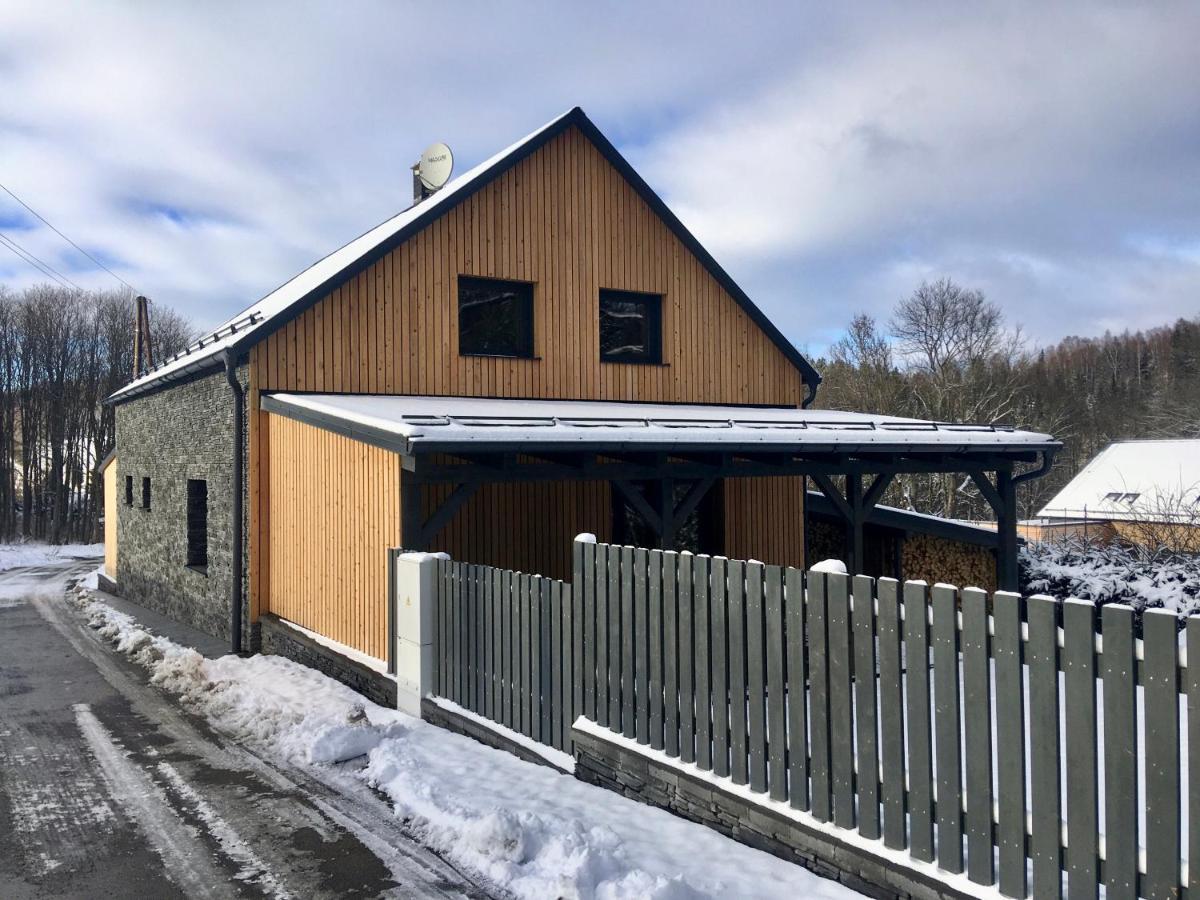 Chata Pod Vlekem Villa Český Jiřetín Exteriör bild